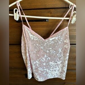 Victoria's Secret Pink Velvet Cami Top